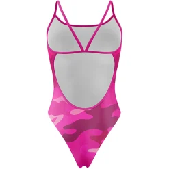 Women OTSO Women's Swimsuit Pink Camo -